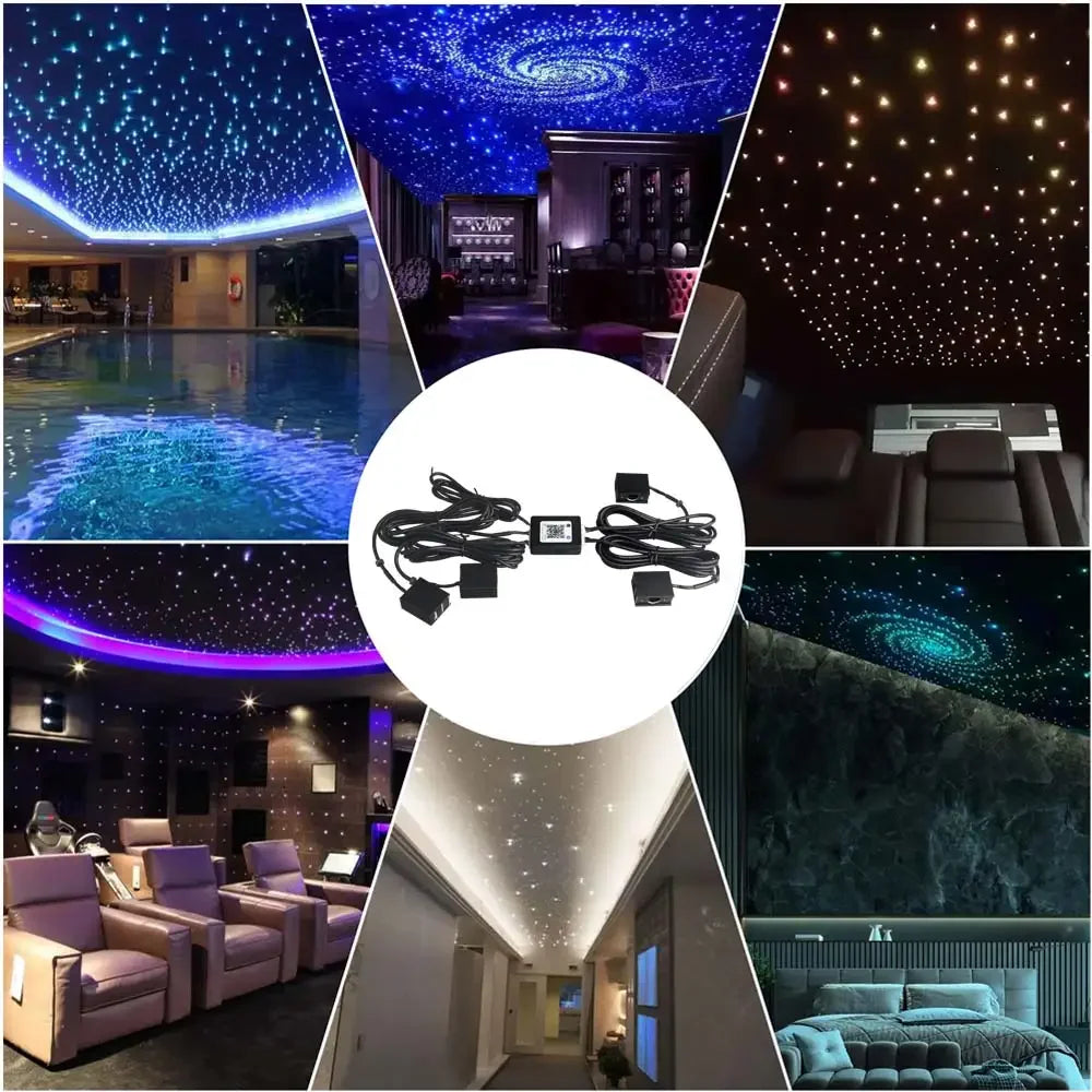 Luce Stellare per Tetto Auto RGBW - Controllo APP - Cielo Stellato a Fibre Ottiche per Auto o Casa