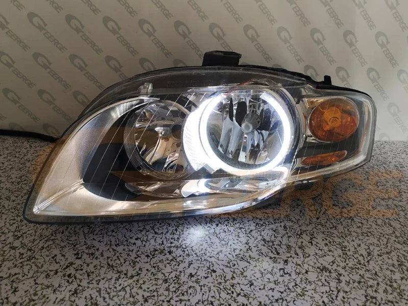 Kit di indicatori di direzione Angel Eyes a LED SMD con anelli Halo per Audi A3 A4 S4 RS4 B7 Ultra Bright A/W Switchback Day Light