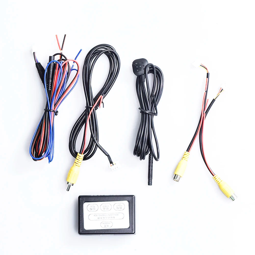 Convertitore di canali video per telecamera di parcheggio per auto, commutazione automatica, vista anteriore/vista laterale/vista posteriore, scatola di controllo per vista posteriore con manuale