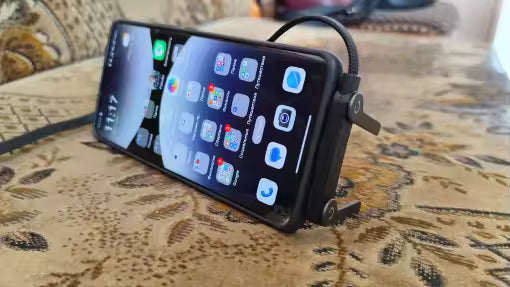 Cavo di Ricarica Pieghevole con Supporto Integrato: Ricarica Ultra-Rapida 240W e Trasmissione Dati per Smartphone e Tablet