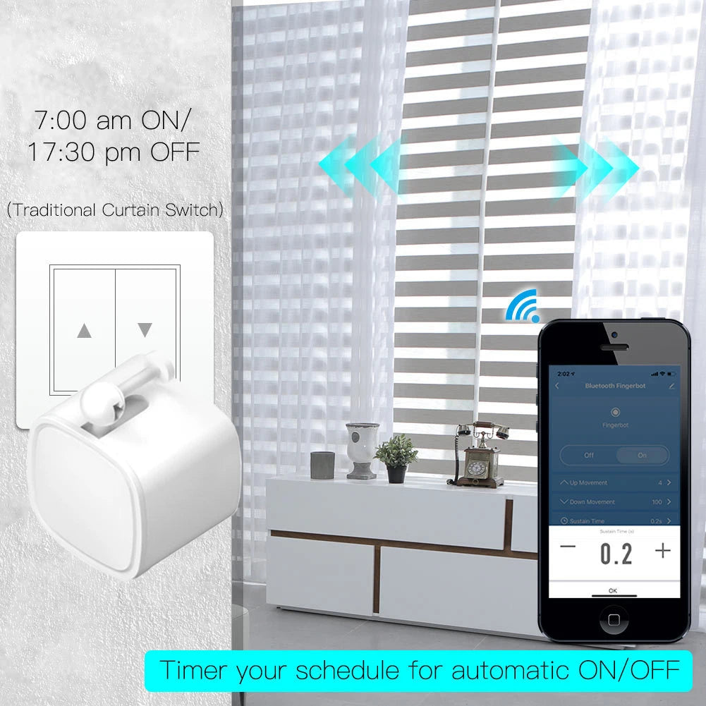 RSH Fingerbot Tuya Bluetooth: Attuatore Meccanico Intelligente per Interruttori e Pulsanti