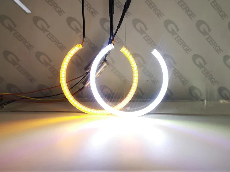 Kit di indicatori di direzione Angel Eyes a LED SMD con anelli Halo per Audi A3 A4 S4 RS4 B7 Ultra Bright A/W Switchback Day Light