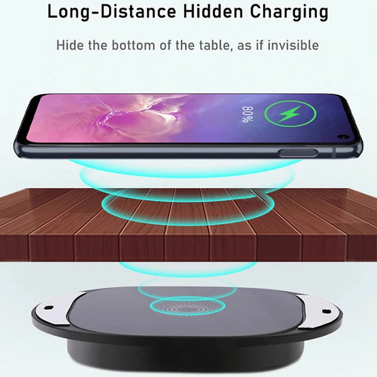 Caricabatterie Wireless Invisibile a Lunga Distanza (fino a 25 mm)