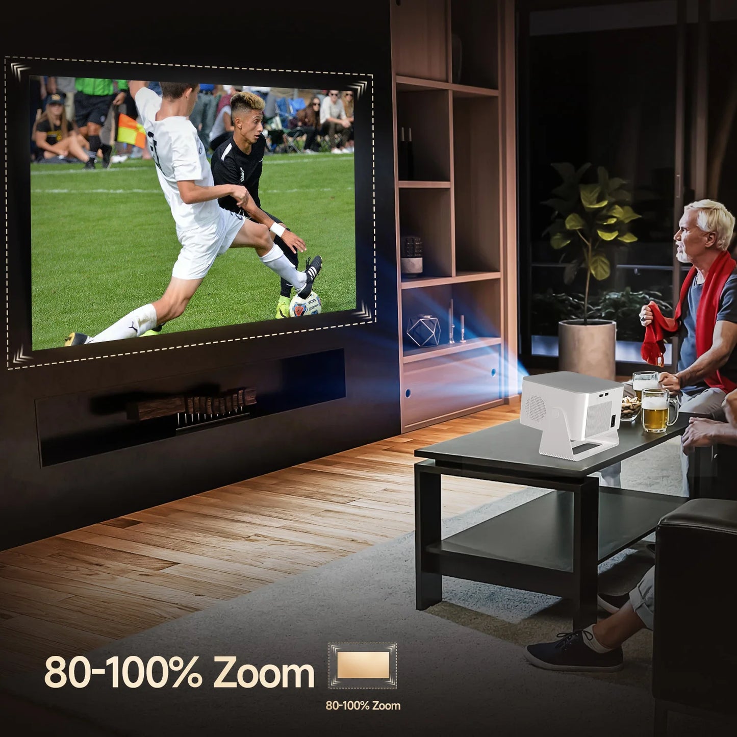 Proiettore Magcubic HY350Max Autofocus: Android 14, 4K, 900 ANSI Lumen, Nativo 1080P (Supporto 8K), WiFi 6, BT 5.4, 16GB, Allwinner H726, Portatile